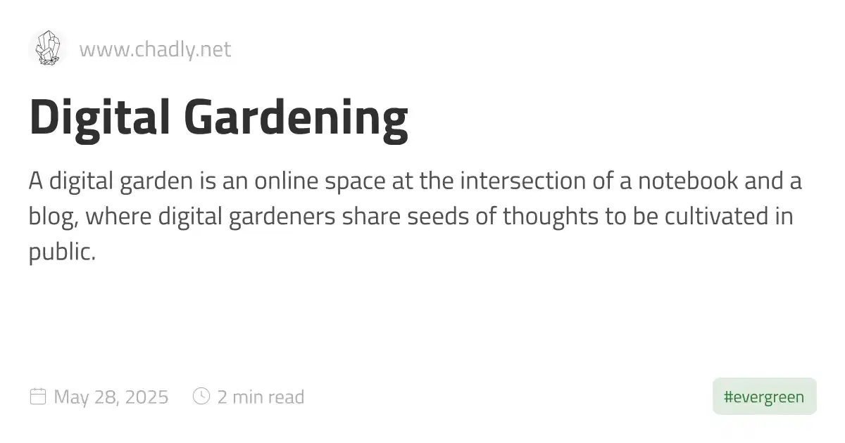 Digital Gardening